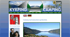 Desktop Screenshot of kyrping-camping.no
